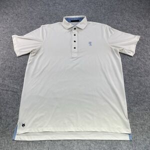 Greyson Men's Large Golf Polo Shirt In White